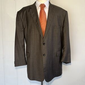 -Statement Confidence Italian Super 150's Wool-Like Silk Handmade Rich Brown 52